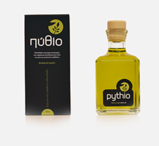 Pythio | Premiium Organic Extra Virgin Olive Oil Packaging