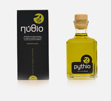 Pythio | Premiium Organic Extra Virgin Olive Oil Packaging